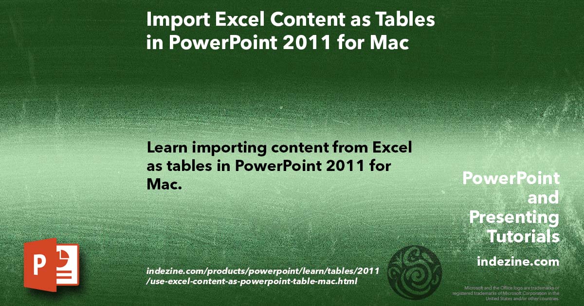 excel 2011 for mac tutorial